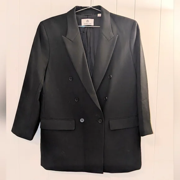 Babaton by Aritzia black double breasted blazer. - Picture 1 of 5